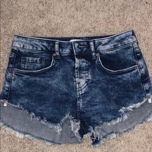 Acid Wash Jean Shorts